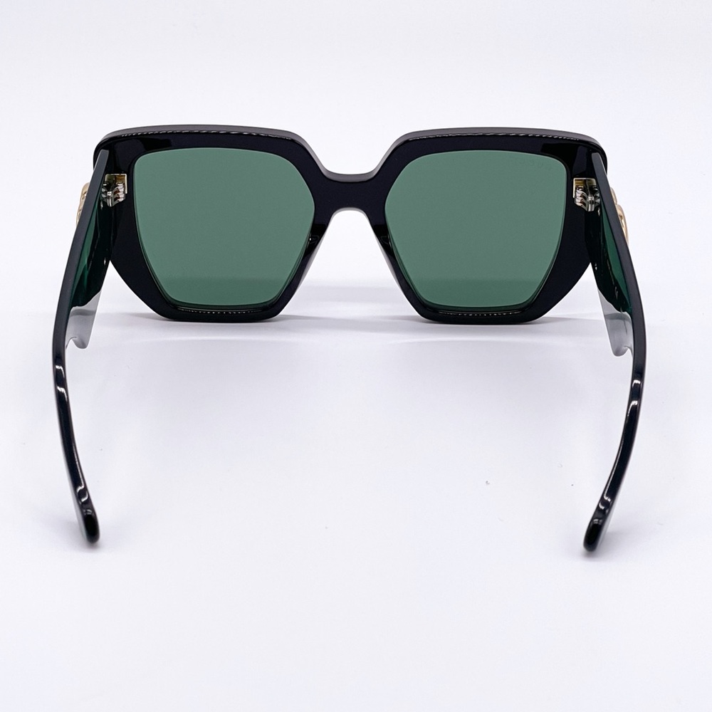 NEW GUCCI GG0956S 001 BLACK GREEN WOMEN’S GUCCI SUNGLASSES NEW COLLECTION - Picture 10 of 15